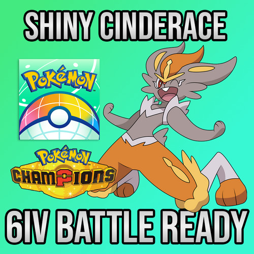 6iv shiny cinderace - shiny, +