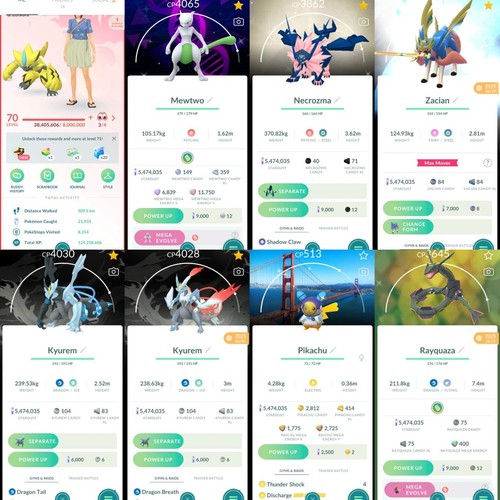 Pokémon ptc acc lvl70 - acc,