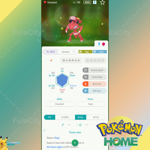 Shiny genesect evento - shiny,