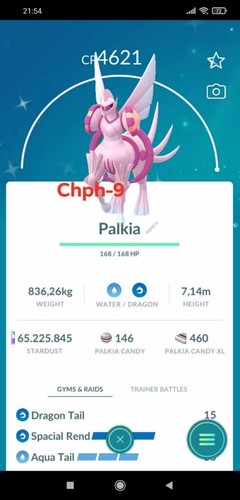 Pokemon shiny palkia lv50 - shiny, palkia(o)
