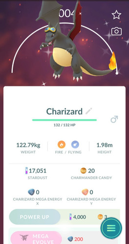 Shiny charizard indossa - ✨,