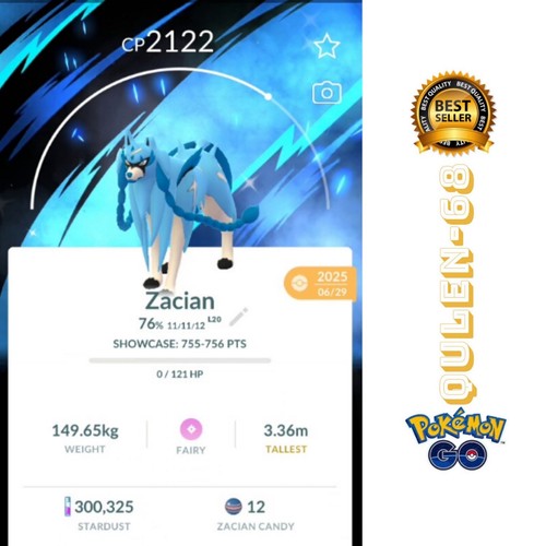 Pokémon shiny zacian - go,