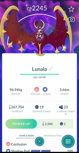 Lunala lucente t c - ✨,