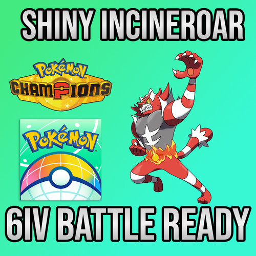 6iv shiny incineroar - incineroar, battle