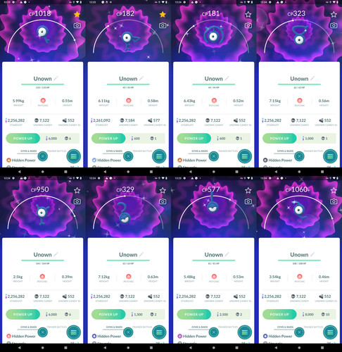 Lucido unown tutte le - ✨,
