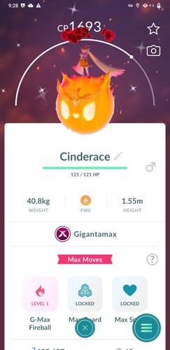 Shiny gigantamax cinderace - gigantamax,
